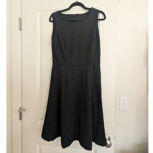 A-line black dress
